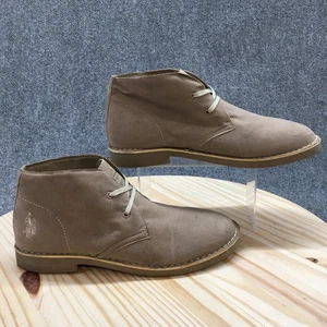 U.S. Polo Assn Botas Para Hombres 12 Chukka Marrón Con Cordones Punta Redonda Informal Tobillo Top - Imagen 1 de 21
