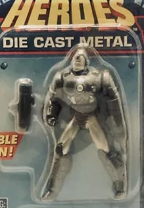 1997 WAR MACHINE Toy Biz Marvel Heavy Metal Heroes Die-cast Poseable Figure MOC - Picture 1 of 2