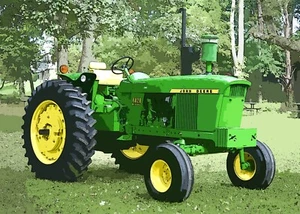 John Deere Modell 4020 Traktor Blechschild: 12x16" & versandkostenfrei - Bild 1 von 1