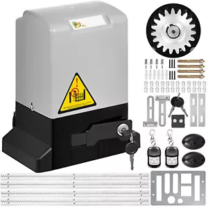 370w Motore Cancello Scorrevole 600 kg Kit Automazione Centralina Apricancello - Afbeelding 1 van 12