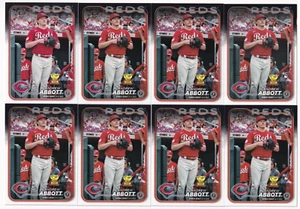 (8) Andrew Abbott 2024 TOPPS UPDATE SERIES ROOKIE DEBUT CARD LOT #US304 REDS - Picture 1 of 1