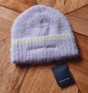 Country Road - Baby Girls Fluffy Lilac Logo Beanie - $34.95 - One Size - Picture 1 of 5