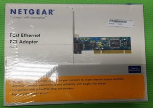 New Sealed Netgear 32 bit PCI Adapter FA311 10/100 Mbps Fast Ethernet - Picture 1 of 4