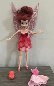 Tinker Disney Fairies Rosetta Pajama Party Doll W/ Extra Dress & Pet - READ DESC - Picture 1 of 12