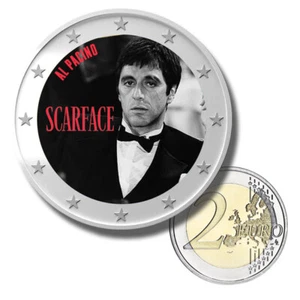 2 Euro Farbmünze Scarface - Al Pacino Filmschauspieler Stempelglanz - Bild 1 von 3