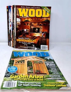 WOOD Magazines Lot of 14 issues by Better Homes and Gardens 2000 and 2002 Bridge - Bild 1 von 14