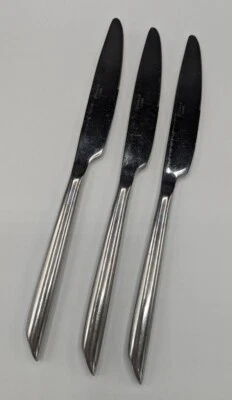 3件装毛巾波光面不锈钢餐刀 — 第 1/2 张图片