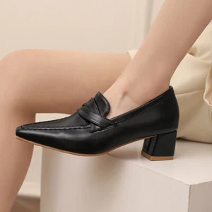 Damenschuhe OL Slipper Halbschuhe Pumps Freizeit Party mittelhoher Blockabsatz Frühling - Bild 1 von 30