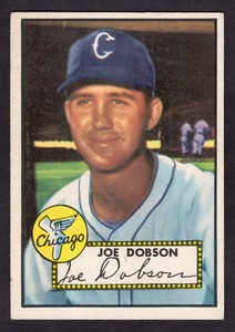 1952 TOPPS JOE DOBSON RED BACK CARD NO:254 EXPLUS CONDITION 