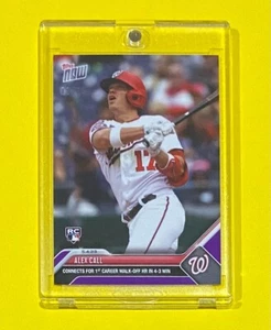 2023 MLB Topps Now Alex Call Rookie PURPLE PARALLEL /25 SSP Nationals #234 RC 🔥 - Picture 1 of 3