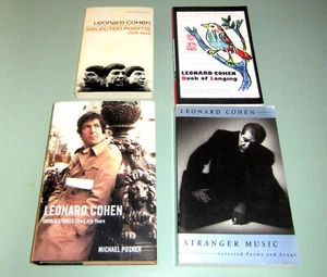 4 Book LEONARD COHEN STRANGER MUSIC UNTOLD STORIES art POETRY LYRICS psychedelic - Picture 1 of 11