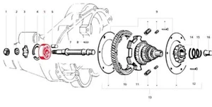 Vespa Input Shaft Gear Cluster Bearing GT GTS Sprint Super TS MK1 P125 150X 1... - Picture 1 of 1