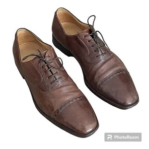 Gravati Eleganza Leder Oxford-Schuhe Herren 10 Baby Kalbsleder - Bild 1 von 13