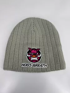 Hogs Breath Café gorro invierno tejido sombrero acanalado sin puños forrado interior adulto OSFM - Imagen 1 de 7