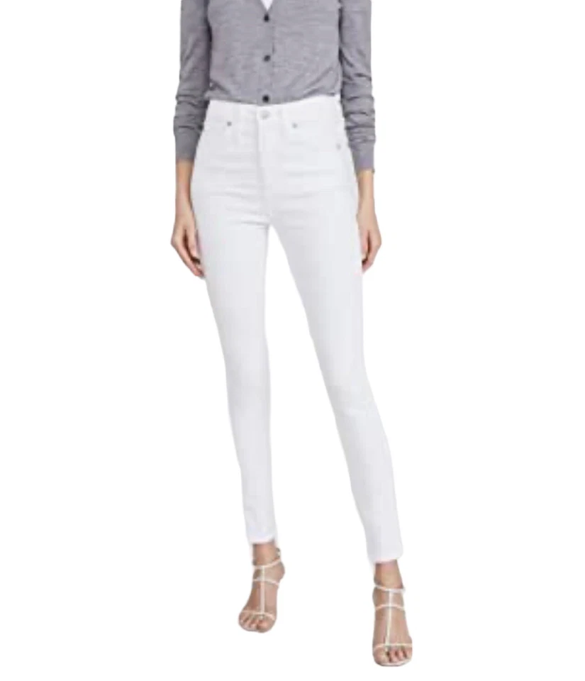 Madewell 10" High-Rise Skinny Jeans Pure White Size 32 AJ233