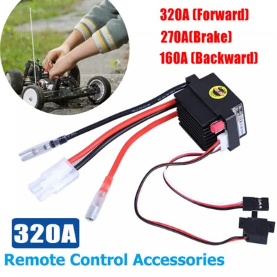 Waterproof Brushed 320A ESC Electronic Speed Controller For RC Car Boat Motor UK - Image 1 of 4