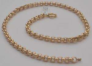 10k Gelbgold Rolo Glieder Hohl Kette Halskette 18 Zoll 6,5 mm 16,2 Gramm - Bild 1 von 5