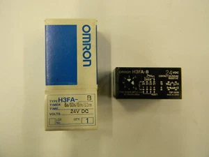 Neu Omron H3FA-B 3Amp 24 VDC 6s/60s/6m/60m Zeitverzögerungsrelais K5 - Bild 1 von 2