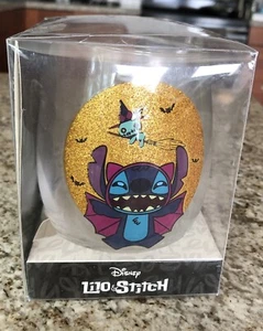 Disney Brand New Lilo & Stitch Tear Drop Glass 20 oz Wine Sunset Background New - Picture 1 of 2