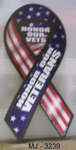 Honor Our Veterans - 2 in 1 Magnetic Ribbon - Picture 1 of 2