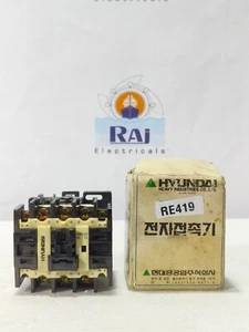 HYUNDAI HMC37 3-POLE MAGNETIC CONTACTOR (100-110V) 50/60Hz (NEW) (FREE SHIP) - Picture 1 of 9