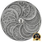 Mandala Art 10 $ Fidschi 2024 Silber 5oz 65mm :: Sonderedition 10. Jahrestag