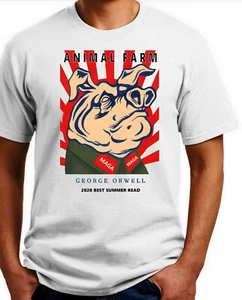 Camiseta Animal Farm George Orwell #2 Ash, Caqui, Blanco, Amarillo Pequeño -3X. Envío gratuito - Imagen 1 de 4