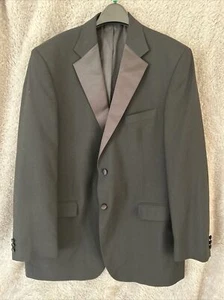 Giacca blazer M&S monopetto nero formale smoking cena crociera classico 44 L - Foto 1 di 13