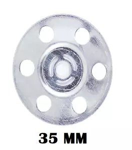 35mm Metal Insulation Discs Washers Wall and Ceiling Fixings Plasterboard - Picture 1 of 1