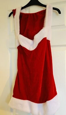 Sexy Santa Dress Red Outfit Size M Christmas Fancy Dress Hooded - Image 1 of 2