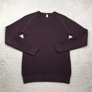 Lululemon Simply Wool Sweater Damen 6 Black Cherry Merino Crew Pullover *Mängel - Bild 1 von 10