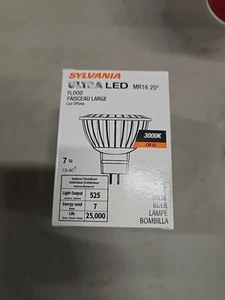 Sylvania 78420 7 W 82 CRI 3000 K 525 lm MR16 Dimmable LED Directional Lamp 6ct - Picture 1 of 2