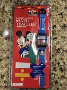 RELOJ CALCULADOR NIÑOS MICKEY MOUSE Innovative Time Disney NUEVO DE COLECCIÓN AÑOS 90 RARO  - Imagen 1 de 4