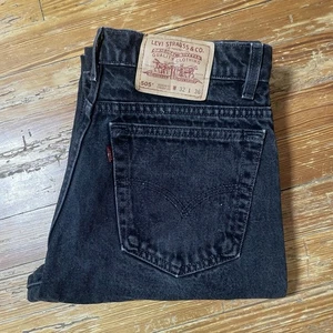 Vintage 90s Levi’s 505 Jeans Size 32x36 Black Denim 31x35 USA Made 1996 - Picture 1 of 16