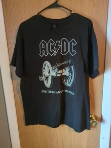 1998 AC/DC For Those About to Rock We Salute You! Schwarzes Shirt Gr. L Vintage 90er Band - Bild 1 von 3
