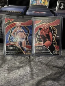 2024 Panini Select WWE Carlee Bright Red Wave Ringside And Isla Dawn To 99 - Picture 1 of 2