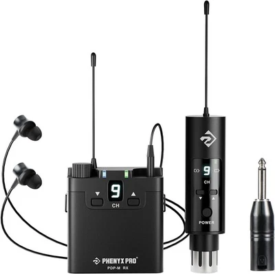 Phenyx Pro UHF Wireless in-Ear Professional IEM Monitor System with Stereo Black - Image 1 of 4