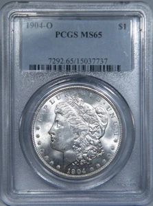 1904-O Morgan Silver Dollar PCGS graded MS 65 - Picture 1 of 4