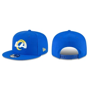 Los Angeles Rams 9FIFTY Adjustable Cap - NFL New Era Hat - Blue Snapback - Picture 1 of 3