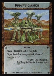 Battletech CCG: Defensive Formation [Ungraded] from set Commander's Edition WOTC - Picture 1 of 1