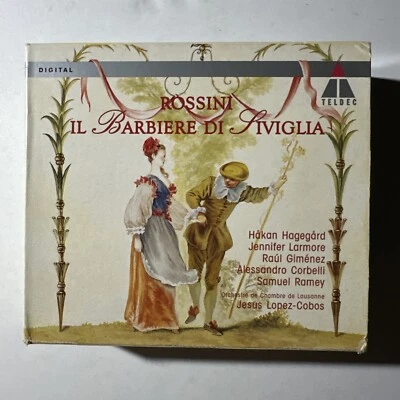 Rossini: Il Barbiere di Siviglia 2 CDs set, Jesus Lopez-Cobos, Teldec Germany - Изображение 1 из 2