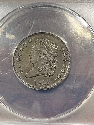 ANACS AU55 1825 CLASSIC HEAD HALF CENT BEAUTIFUL COLOR AND LUSTER - Image 1 of 3