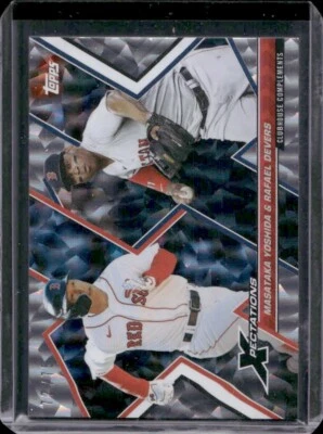 2023 Topps Xpectations #62 Masataka Yoshida Rafael Devers Crackle #'d /75 - Image 1 of 2
