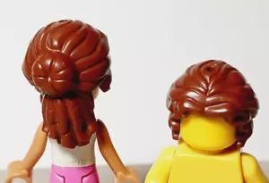 New LEGO Brown Wig Hair Bun with Ringlets Curly Around Face Sides Bride Wedding - Picture 1 of 2