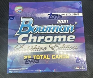 2021 Bowman Chrome Sapphire Edition Hobby Box - Factory Sealed - Picture 1 of 3