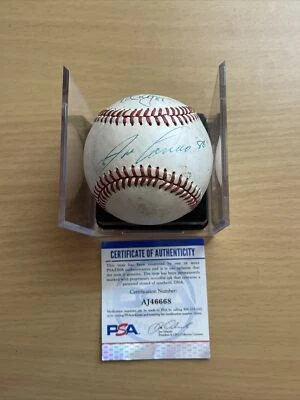 MARK MCGWIRE JOSE CANSECO SIGNED AUTOGRAPHED OAL BASEBALL PSA/COA OAKLAND A’s - Image 1 of 4