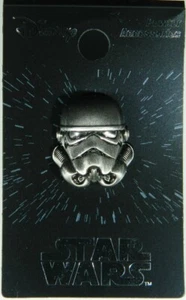 Classic Star Wars StormTrooper Helmet 3D Image Pewter Metal Pin NEW UNUSED - Picture 1 of 1