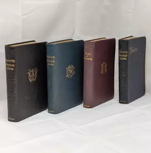 The Poetical Works of Wordsworth Robert Browning Keats Shelley Gold Edge Gilt - Picture 1 of 23