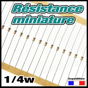 15KM#20 à 250pcs 15 K ohms résistance miniature 1/4w - resistor 0,25w (1/8) - Imagen 1 de 1