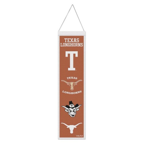 Texas Longhorns 8x32 Heritage Evolution Design Wool Banner [NEW] NCAA ...